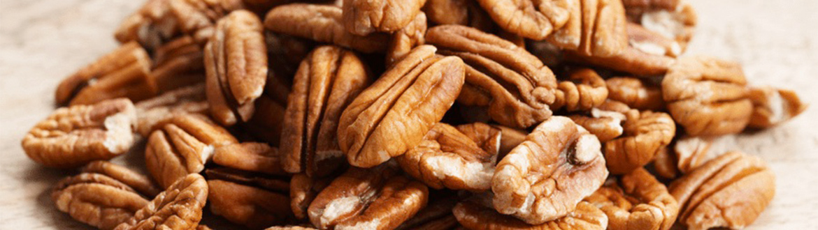 Pile of Pecans on Table