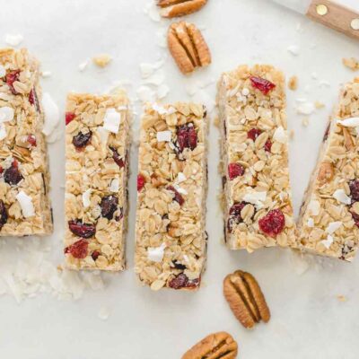 Chewy Coconut Pecan Granola Bar Recipe