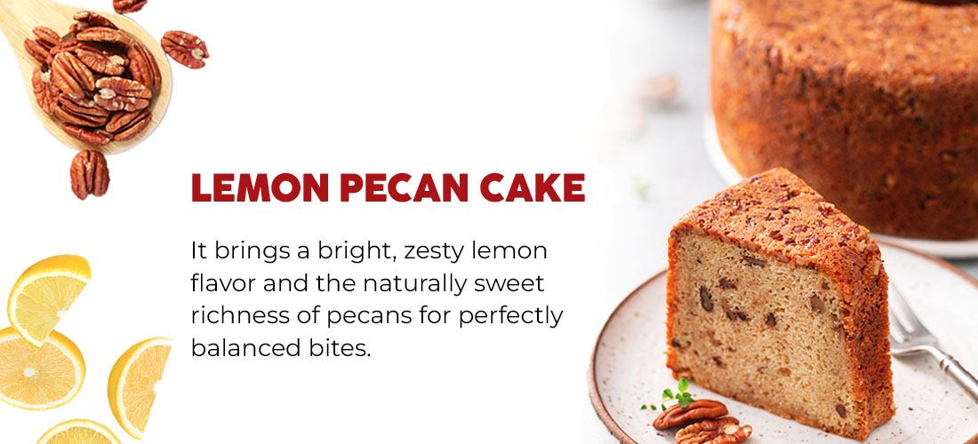 Lemon pecan cake